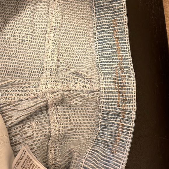 Chico’s 2.5 Girlfriend Striped Denim Ankle Pants - Picture 6 of 6